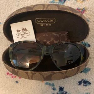 Coach brown tortoise sunglasses